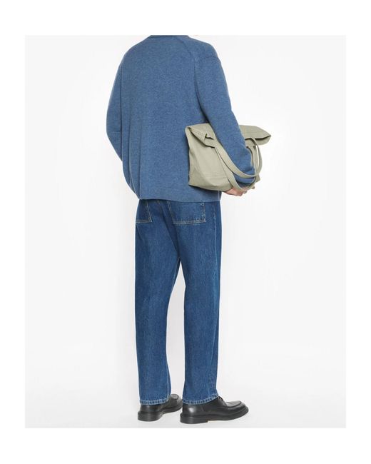 Maison Kitsuné Blue Fox Head Lambswool Comfort Cardigan for men