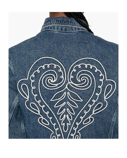 Farm Rio Blue Long-Sleeved Denim Jacket