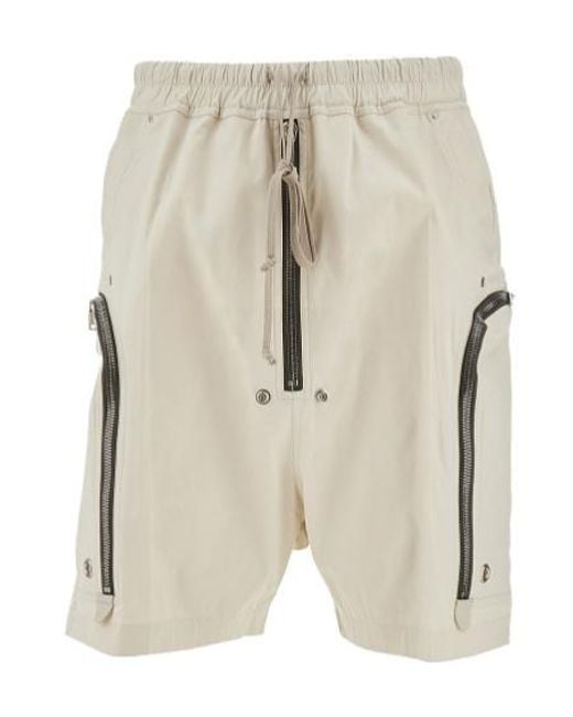 Rick Owens Natural Bauhaus Bela Shorts for men