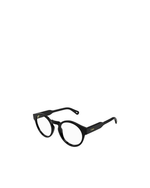 Chloé White Chloé Eyewear Round Frame Glasses