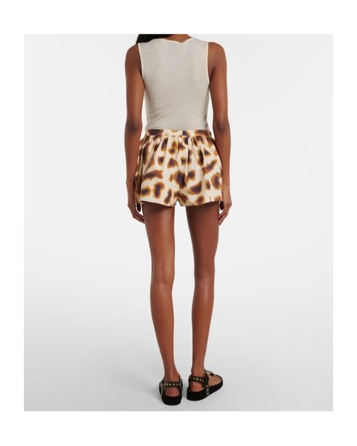 Christopher Esber Brown Printed Cotton Shorts