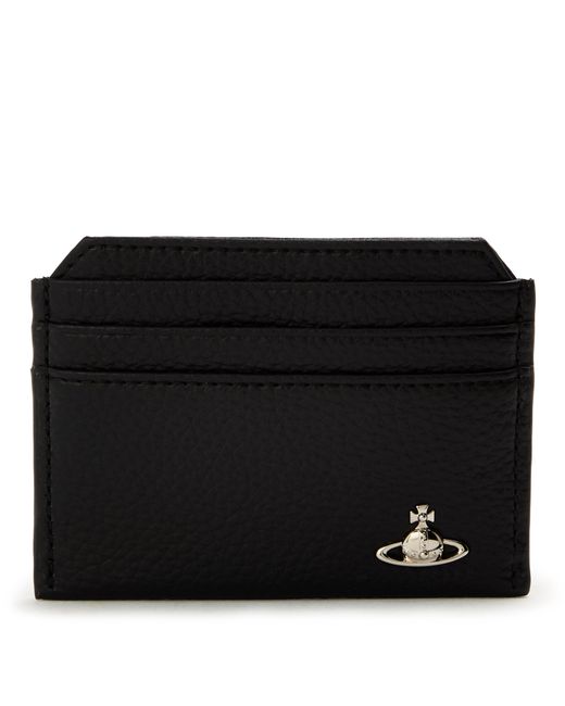 Vivienne Westwood Black Solid Color Card Holder