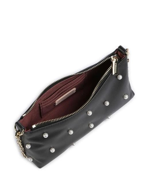 Coccinelle Black Embellished Chiain Linked Shoulder Bag