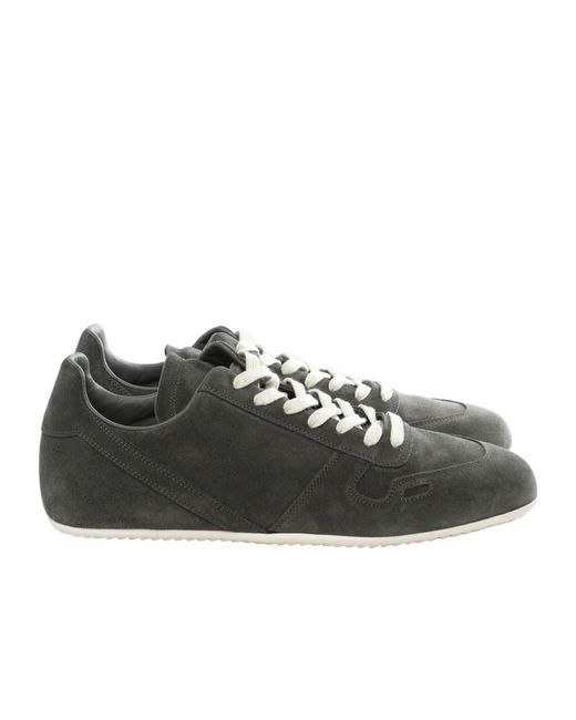 Rick Owens Black Minimal Sneaks Low-Top Sneakers for men