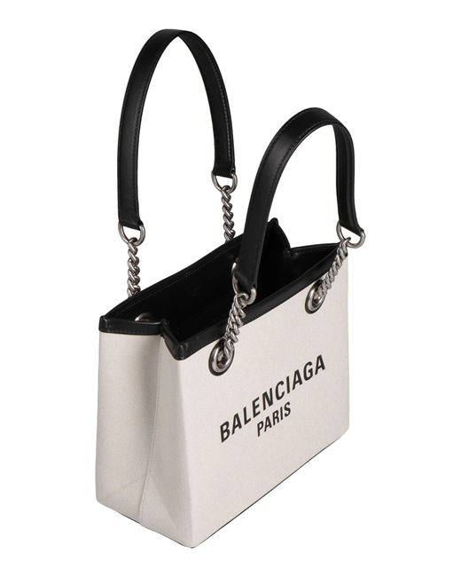 Balenciaga White Logo Handbag