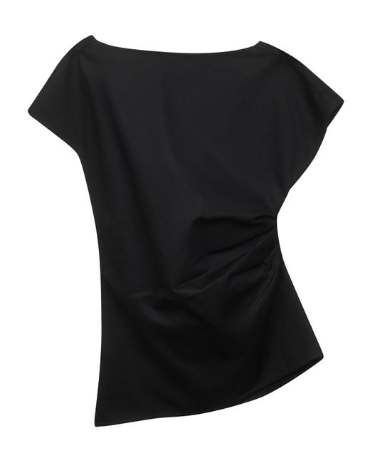 J.W. Anderson Black Draped Asymmetric Blouse