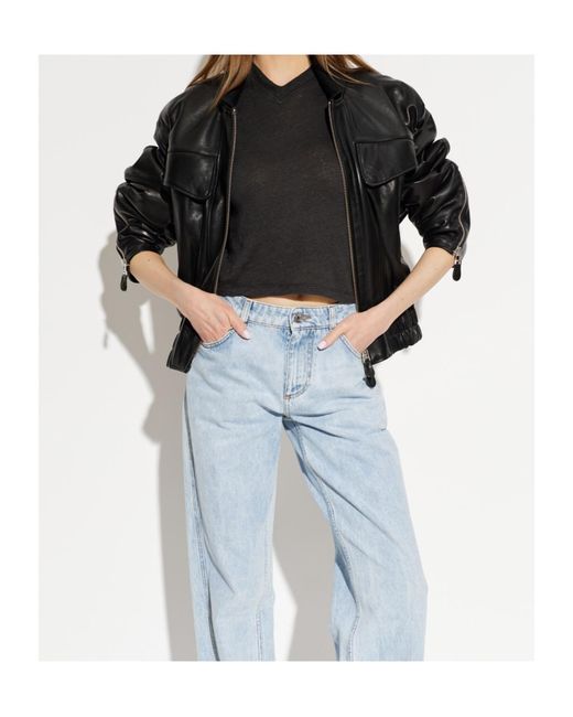 IRO Black Leather Jackets