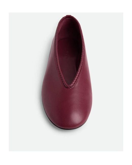 Bottega Veneta Red Rosa Ballerina Shoes