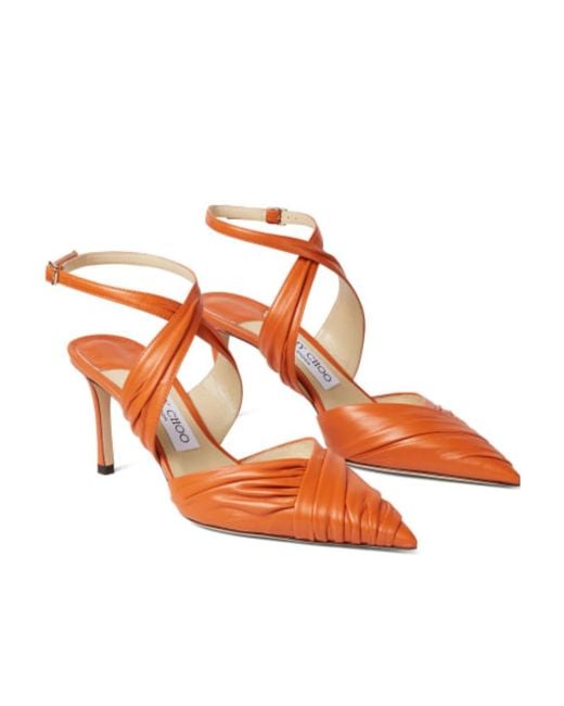 Jimmy Choo Brown Cusp High-Heeled Shoes