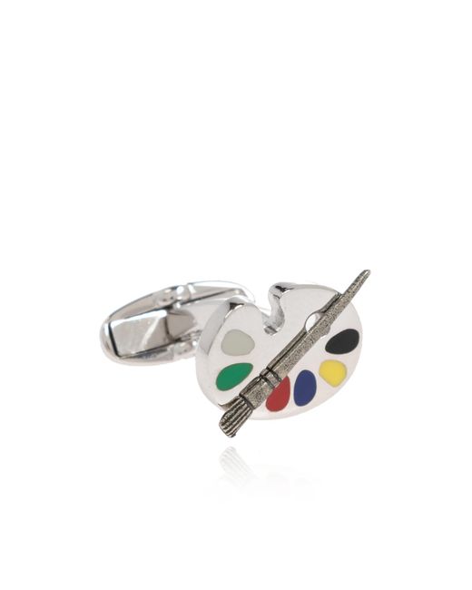 Paul Smith White Palette Motif Cufflinks for men