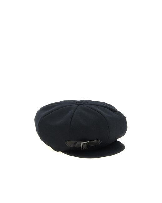 Yohji Yamamoto Black '8 Panel Cap' Hat for men
