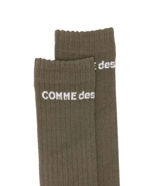 Comme des Garçons Green Ribbed Stockings for men