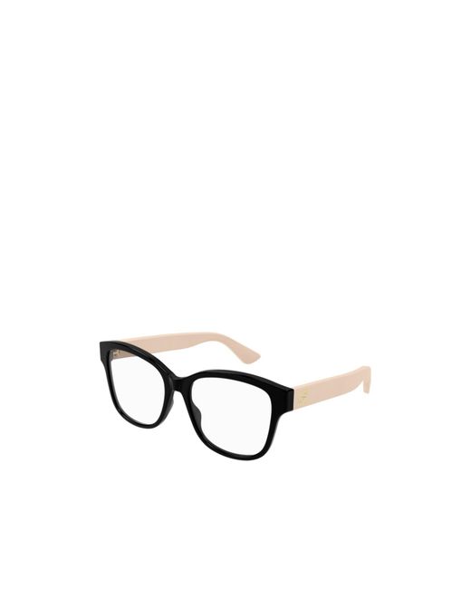 Gucci Metallic Eyewear Rectangle Frame Glasses
