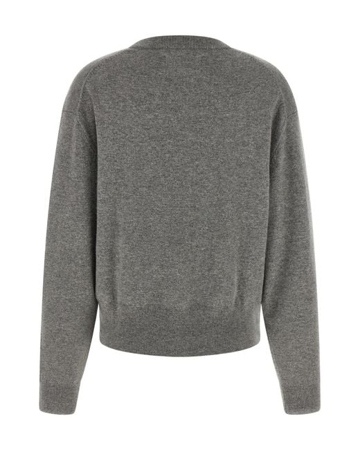Extreme Cashmere Gray Long-Sleeve Button-Front Cardigan