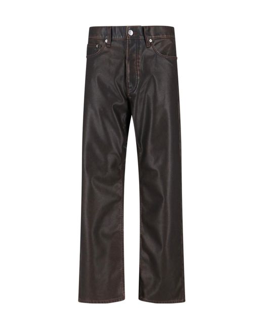 sunflower Gray Logo Patch Straight Leg Trousers for men