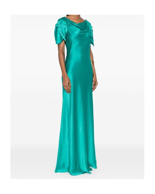 Alberta Ferretti Blue Maxi Dress