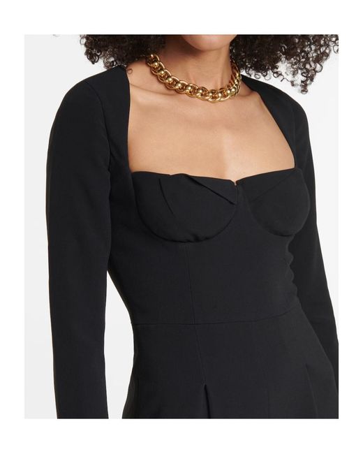 Roland Mouret Black Elastic Crepe Jumpsuit