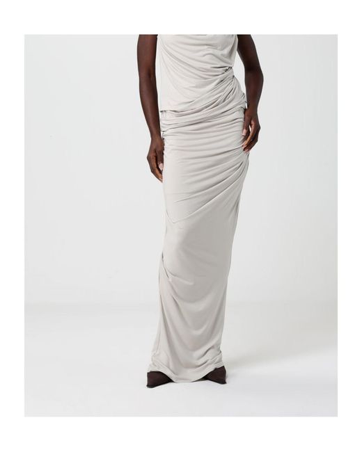 Entire studios Gray Draped Maxi Skirt