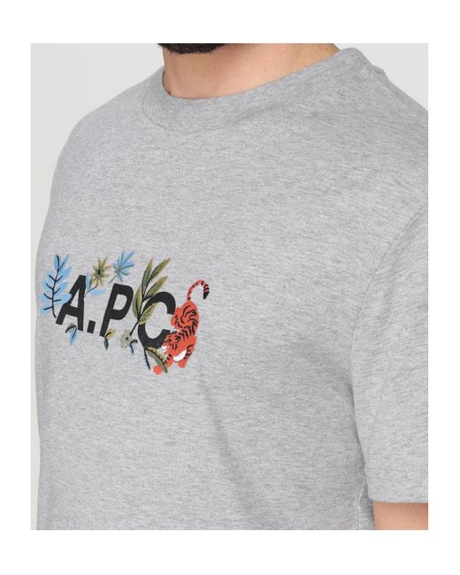 A.P.C. Gray Auguste T-Shirt