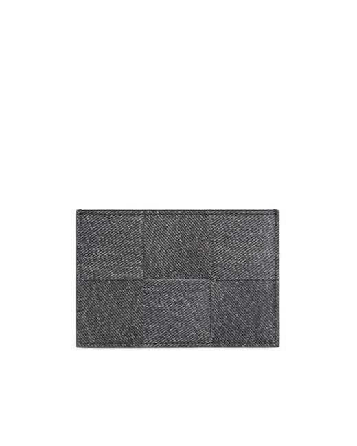 Bottega Veneta Gray Cassette Credit Card Case for men