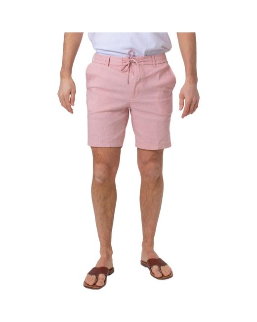 Boss Pink Drawstring Shorts for men