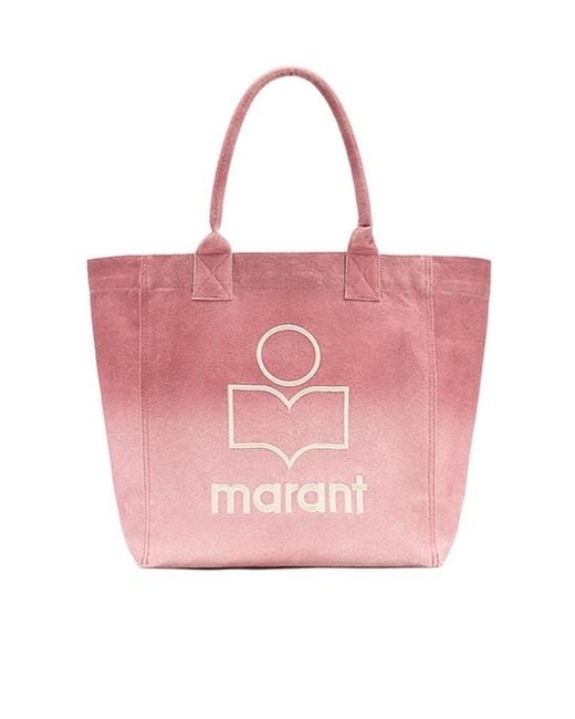Isabel Marant Pink Yenky Logo Tote Bag
