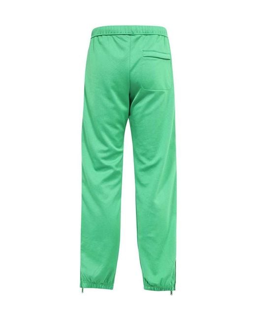 Heron Preston Green Logo-Patch Elasticated Waistband Track Pants for men