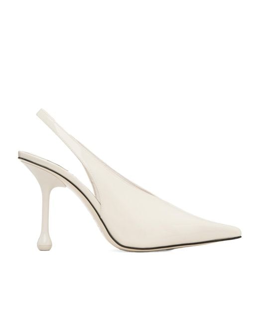 Jimmy Choo White Isa 95Mm High-Heeled Sandals