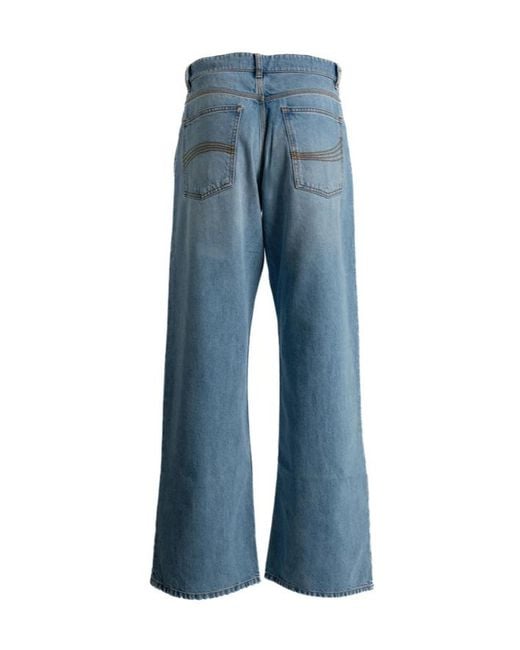 ERL Blue Wide-Leg Jeans for men