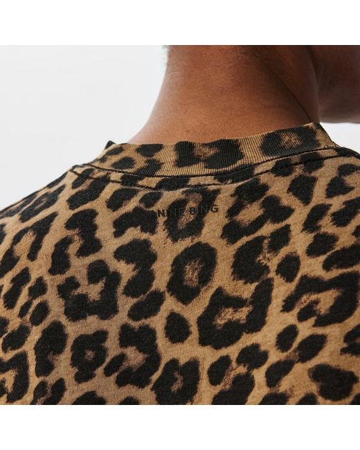 Anine Bing Black Print T-Shirt