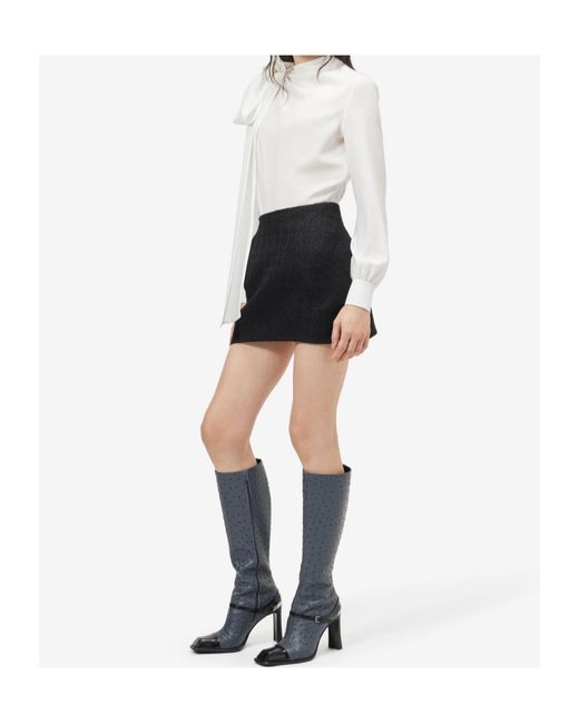 McQueen White Shoulder Bow Blouse