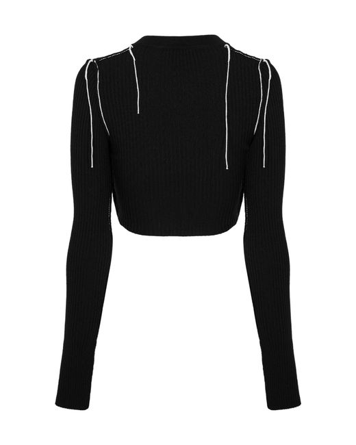 Off-White c/o Virgil Abloh Black Simple And Form-Fitting Top