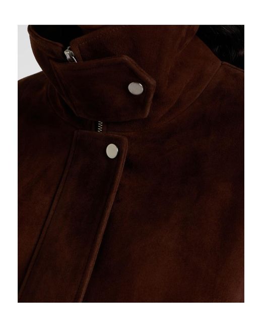 Nour Hammour Brown Pia Long-Sleeved Short Jacket