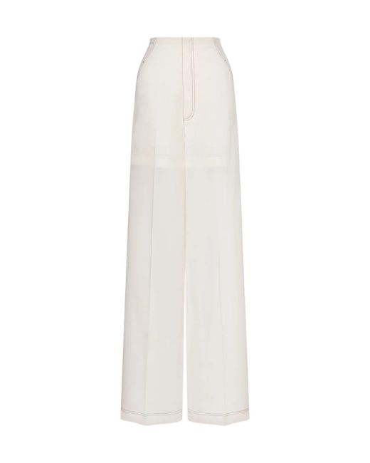 Philosophy Di Lorenzo Serafini White High Waist Pants