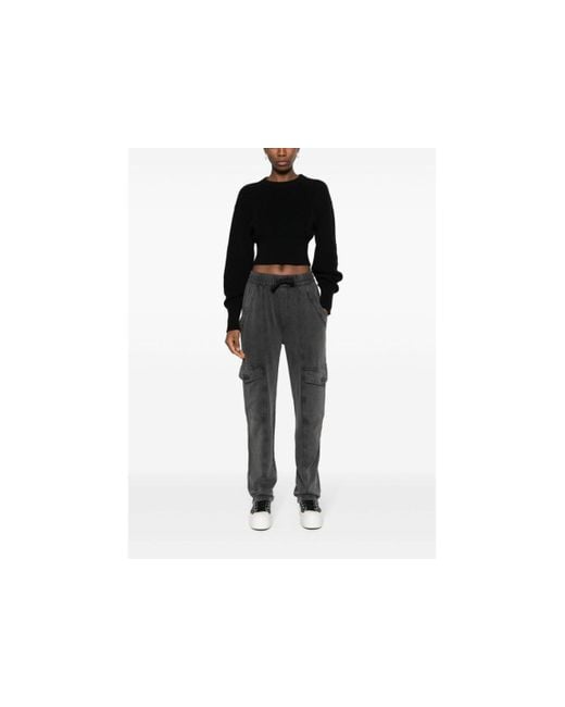 Isabel Marant Gray Isabel Marant Étoile Peorana Urban Drawstring Track Pants