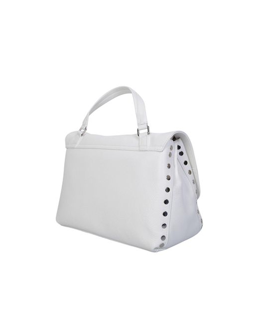 Zanellato White Flip Shoulder Bag