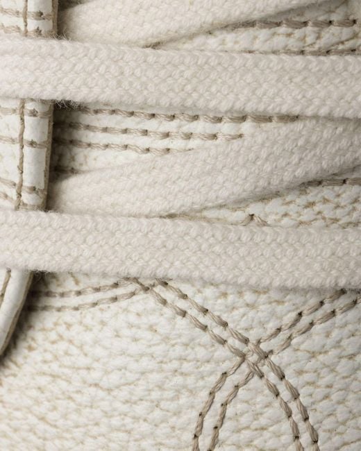 Prada White Logo-Embossed Lace-Up Sneakers for men