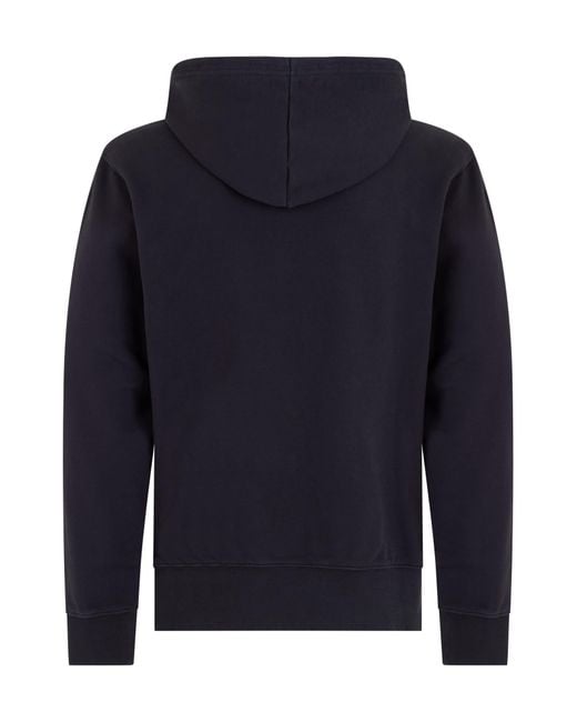 Boss Blue Long-Sleeved Hoodie for men