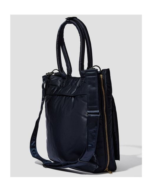 Porter-Yoshida and Co Blue Tanker Double Handle Shoulder Bag for men