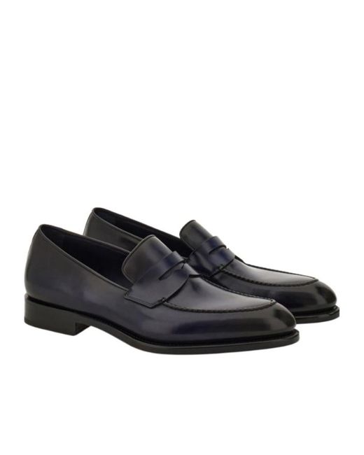 Ferragamo Black Tramezza Penny Loafer for men