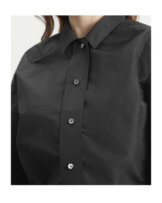 Jil Sander Black Elasticated-Hem Jacket