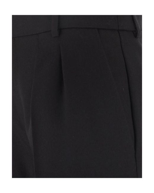 Saint Laurent Black Tailored Straight Trousers