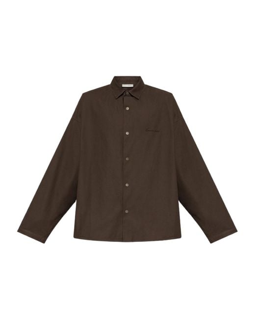 Fear Of God Brown Oversized Shirt for men