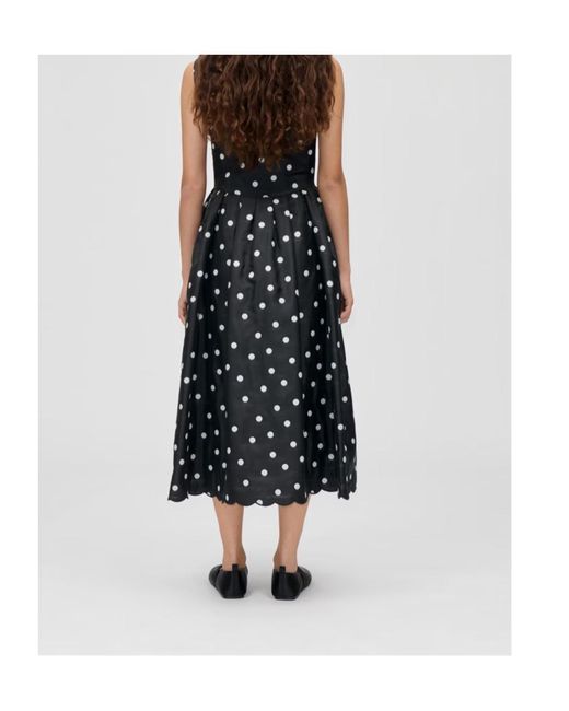 Stine Goya Black Volum A Line Dress