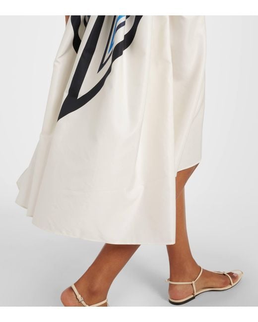 Joseph White Dania Print Dress