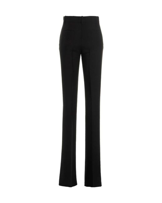 Valentino Black Buttoned Tailored Pants