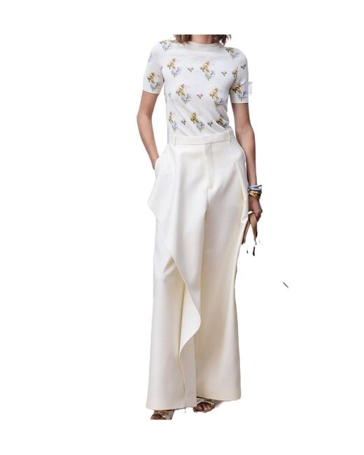 Dior White Short-Sleeved Sweater