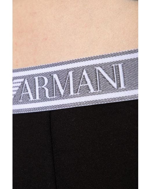 Emporio Armani Black Logo Underwear for men