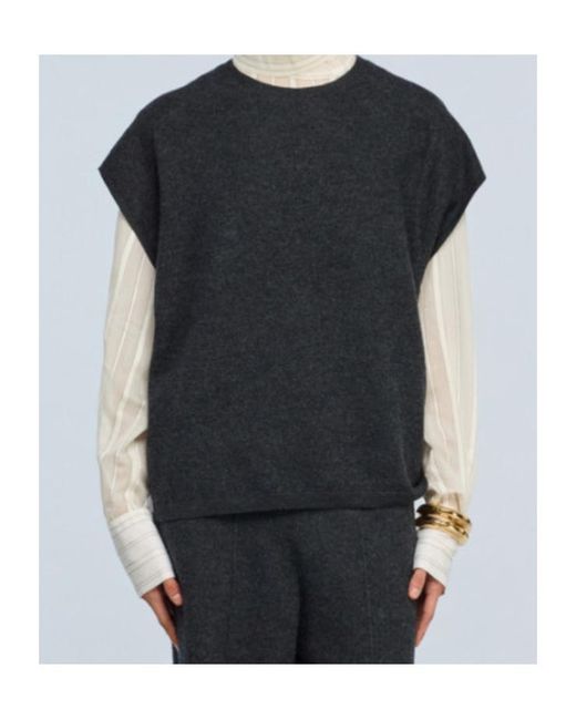 Semicouture Black Sweater Vest