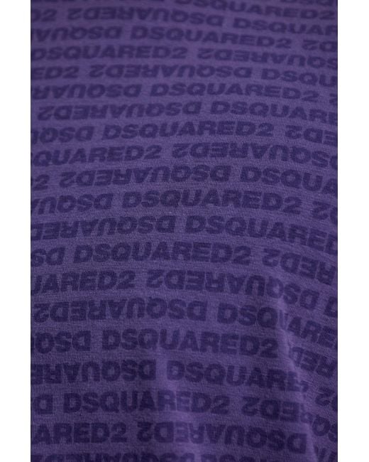 DSquared² Blue Short-Sleeve T-Shirt And Briefs Set for men